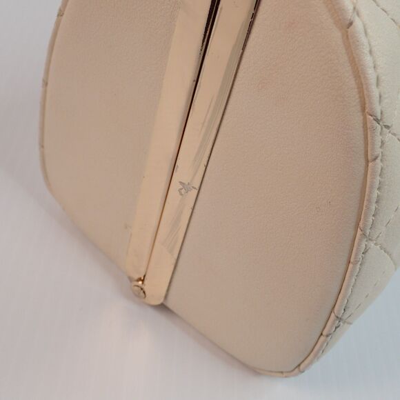 Vintage Quilted Frame Handbag Jeweled Brooch Accent Peoples Republic Of China - Picture 9 of 16